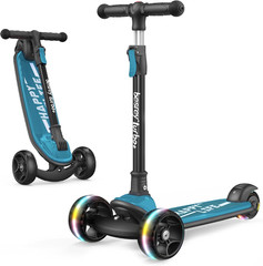 Kick Scooter for Kids Ages 3-10, 3-Wheel Folding Scooter with Adjustable Height,