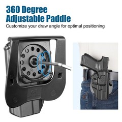 OWB Glock 19 Holster – Custom Fit: Glock 19 19X 26 44 45 (Gen 1 2 3 4 5 6) & …