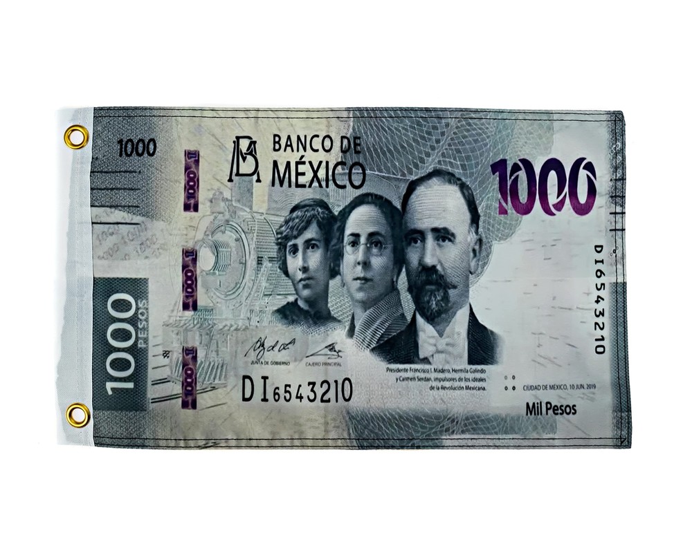 $1000 Pesos Flag 12×18 Inches Perfect for UTV ATV SxS Boats Attach to Whips