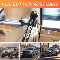 Bow Hanger for Truck, 2 Set Bow Buddy Archery Hunting Shooting Bracket Headrest