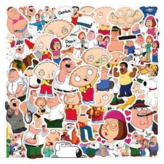 Mix 10/50PCs Family Guy Cartoon Luggage Laptop Car Notebook Sticker-No Duplicate