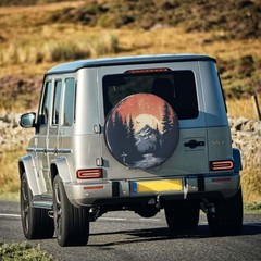 Spare Tire Cover Mountains Sunset Landscape Wheel Covers Weatherproof