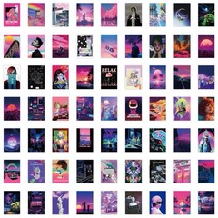 30Pcs Random Aesthetic CyberPunk Theme Cyber Punk Waterproof Stickers