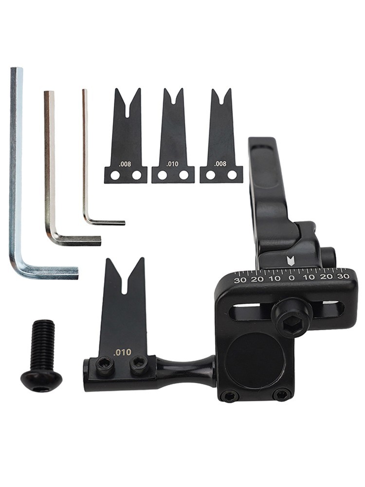 Strong Arrow Rest Rest Steel Plate 7*6.5*1.8cm 86.2g Aluminum Alloy Black