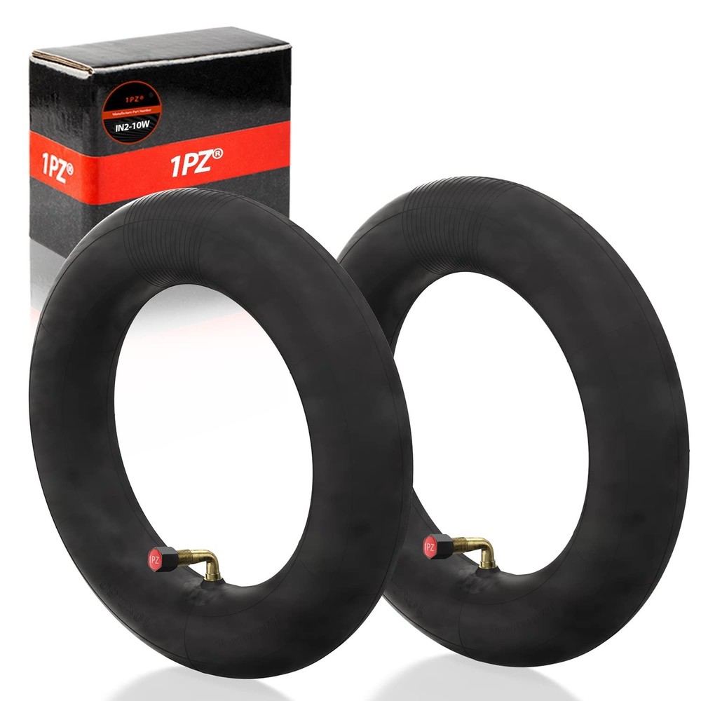 1PZ IN2-10W Heavy Duty 10×2.50 Butyl Inner Tube with 90° Bent Valve Stem, 1