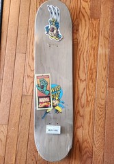 Rare OOP Santa Cruz X Marvel Wolverine Screaming Hand Skateboard SEALED