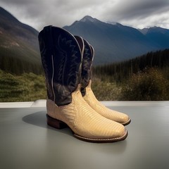 Dan Post Boots Men’s Cowboy Boots. Sand Teju Lizard. Size 11D