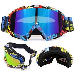 Motocross Motorcycle Goggles Bike Off Road Racing Yellow-red-blue Multicolor