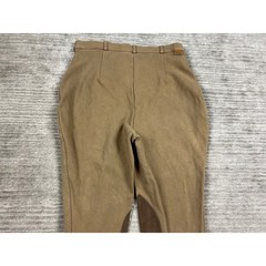 On Course Breeches Womens 34L Tan Cotton Naturals Shapely Equestrian Knee Patch