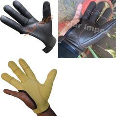 TRADITIONAL ARCHERY SHOOTING LEATHER GLOVE TOP QUALTY GLOVE 100% GENUINE LEATHER