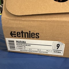 etnies Marana Black Skateboarding Shoes Men’s US 9 Medium (D)
