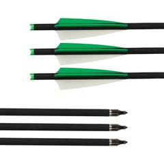 USA Hunting 20 Inch Crossbow Bolts Mix Carbon Crossbow Arrows Archery OD 8.8mm