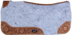 30″x 30″ Horse SADDLE PAD Western Contoured Wool Felt Moisture Wicking 39RT