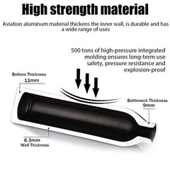 4500psi PCP air Tank, Aluminum Compressed air Paintball Bottle, refillable hi…