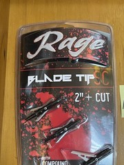 3 Pack Rage «Black Series» Chisel Tip SC Crossbow/Compound Broadheads