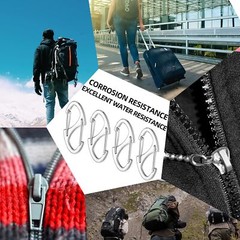 10-30xDual Wire Gate Snap Hook Mini Alloy Spring Carabiner Clip Keychain Outdoor
