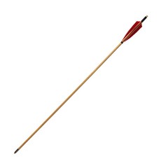 24Pcs Handmade 33″ Traditional Wooden Arrows Red Shield Feather Recurve Longbow