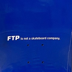 FTP Royal Blue Logo Deck 8.375 Graphic Streetwear Collab Skateboard New