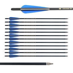 SALE 12Pcs 20″ Crossbow Bolts Carbon Arrows Half Moon Nocks 8.8mm Shaft Shooting