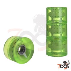 Cal 7 Skateboard Cruiser Clear Green Color 70mm 83a Wheel With Bearing