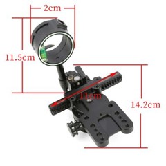 1 Pin Compound Bow Sight Pointer Adjustable Lens Adaptor 4x 6x 8x Scope Sight