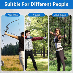 Recurve Bow and Arrow Set for Adults, 30–40Lbs Right-Handed Archery Kit with Car