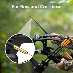 Crossbow Laser Bore Sight with On/Off Switch Red Laser Bow Archery Laser Sigh…
