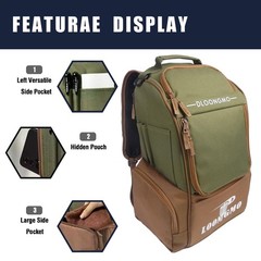 Disc Golf Bag, Durable Disc Golf Backpack Holds 22+ Discs, Large Capacity wit…