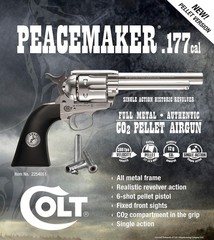 Colt Peacemaker .177 Cal Pellet Pistol Full Metal Airgun + Pellets, CO2 – Umarex