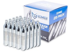 Evike – 12 Gram CO2 Cartridge for Airsoft and Air Gun (Quantity:Pack of 25/EMG)