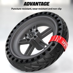 1PZ SH7-N2B 8.5 Inch Solid Tire Rear Wheel with Brake Disk Replacement for Xi…