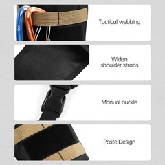 Archery Lightweight Back Arrow Quiver Dual Use Foldable Compact Hip Arrows Bag