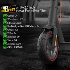 60/70-6.5 Scooter Tire 10X2.50 Solid Scooter Tire 10 Inch Electric Rubber Tub…