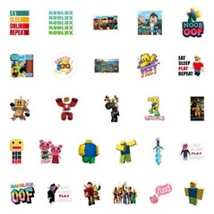 Mix 10/50 PCs Roblox Game Luggage Notebook Laptop Car Sticker – No Duplicate