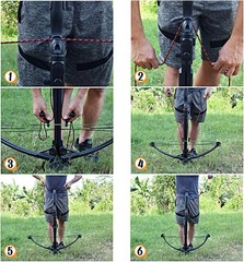 Crossbow Cocking Device Double Handle Rope Cocker Aid for Hunting and Shooting
