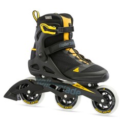 ROLLERBLADE Men’s Macroblade 100 3WD Black/Safron Yellow Fitness Inline Skate