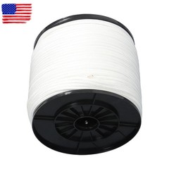 1/4 Inch × 500ft White Nylon Solid Braid Rope High UV & Abrasion Resistance