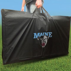 Maine Black Bears Cornhole Set NCAA Licensed Wood Frames Foldable Legs