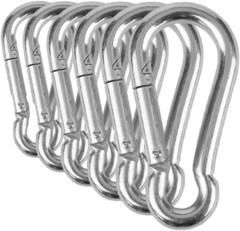 T316 Stainless Steel Carabiner Clip Snap Hook Spring Karabiner Carrabin Carbine