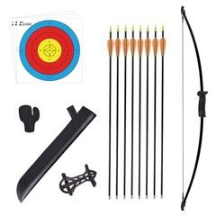 36.5″ Archery Bow and Arrow Set Compound Kit Hunting Shooting Target for Kids