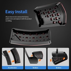 Aluminum Alloy Pedal Cover for Dodge Challenger 2008-2023 for Charger 2011-20…