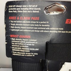 Eight Ball Multi-Sport Knee Elbow Wrist Pads Kid 8+ 3 Pack Combo Guard Black