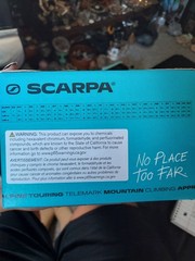 Scarpa Vapor V Climbing Shoe Men’s Size 11.5, EU 45, New In Box, Smoke & Yellow