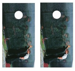 Vietnam Wall Past & Present Cornhole Board Wraps FREE LAMINATION #3982