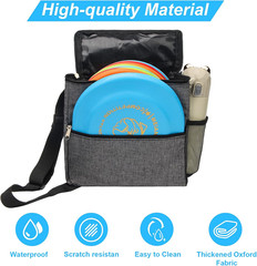 Cadet Disc Golf Bag, Portable Waterproof Disc Golf Bag with 10 Discs Capacity,