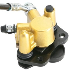 Front Foot Hydraulic Disc Brake Caliper + 3 Stud Spindle Hub ATV Go Kart Golf