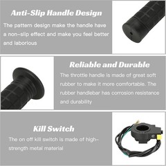 Throttle Cable Twist Throttle Handle Grip Assembly for 2 Stroke Engine 80cc 1…