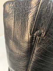 Cowboy Boots For Men Elegant Black Textured Leather Made In Spain 11 1/2D