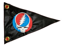 Custom Grateful Dead Stealie Triangle Safety Flag Burgee SAILBOAT KAYAK trike