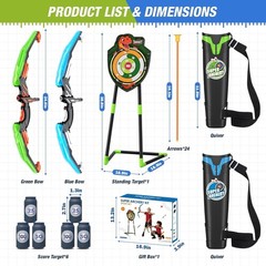 Indoor Outdoor Bow and Arrow Set for Boys Girls